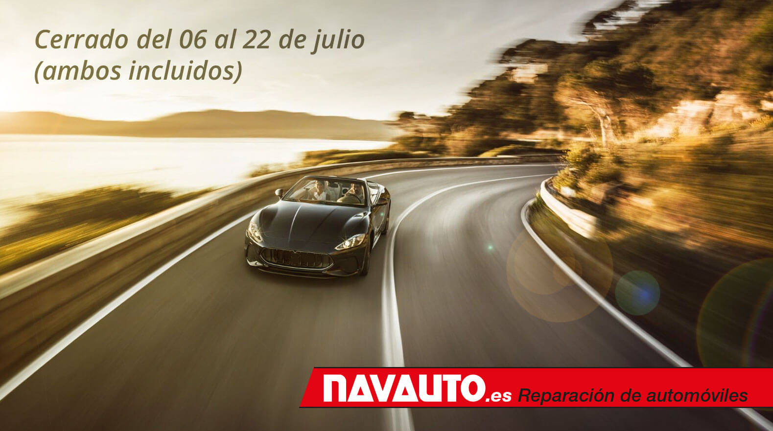 Cerramos del 06 al 22 de julio de 2018